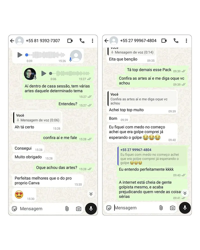 Depoimento de cliente do Acervo Gospel