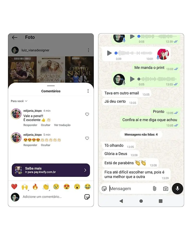 Depoimento de cliente do Acervo Gospel
